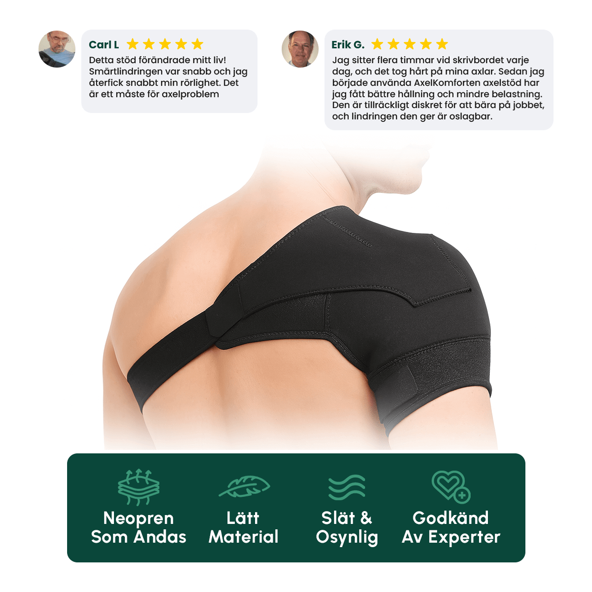 AxelKomforten™ - Avancerat Stöd och Lindring för Din Axel - Komforten