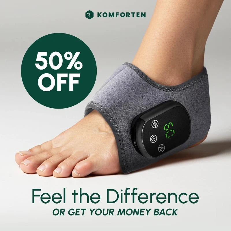 FootFlux worn on the foot