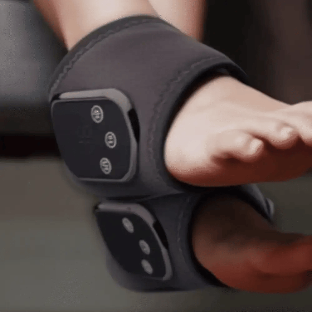 Close-up of the FootFlux control panel on the foot