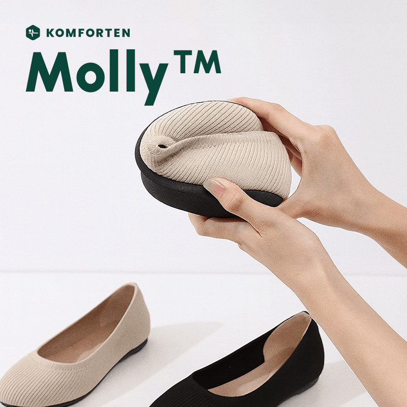 Molly™ Ballerinaskor för Dam – Bekväma och Sköna Ballerinaskor för Alla Tillfällen - Komforten
