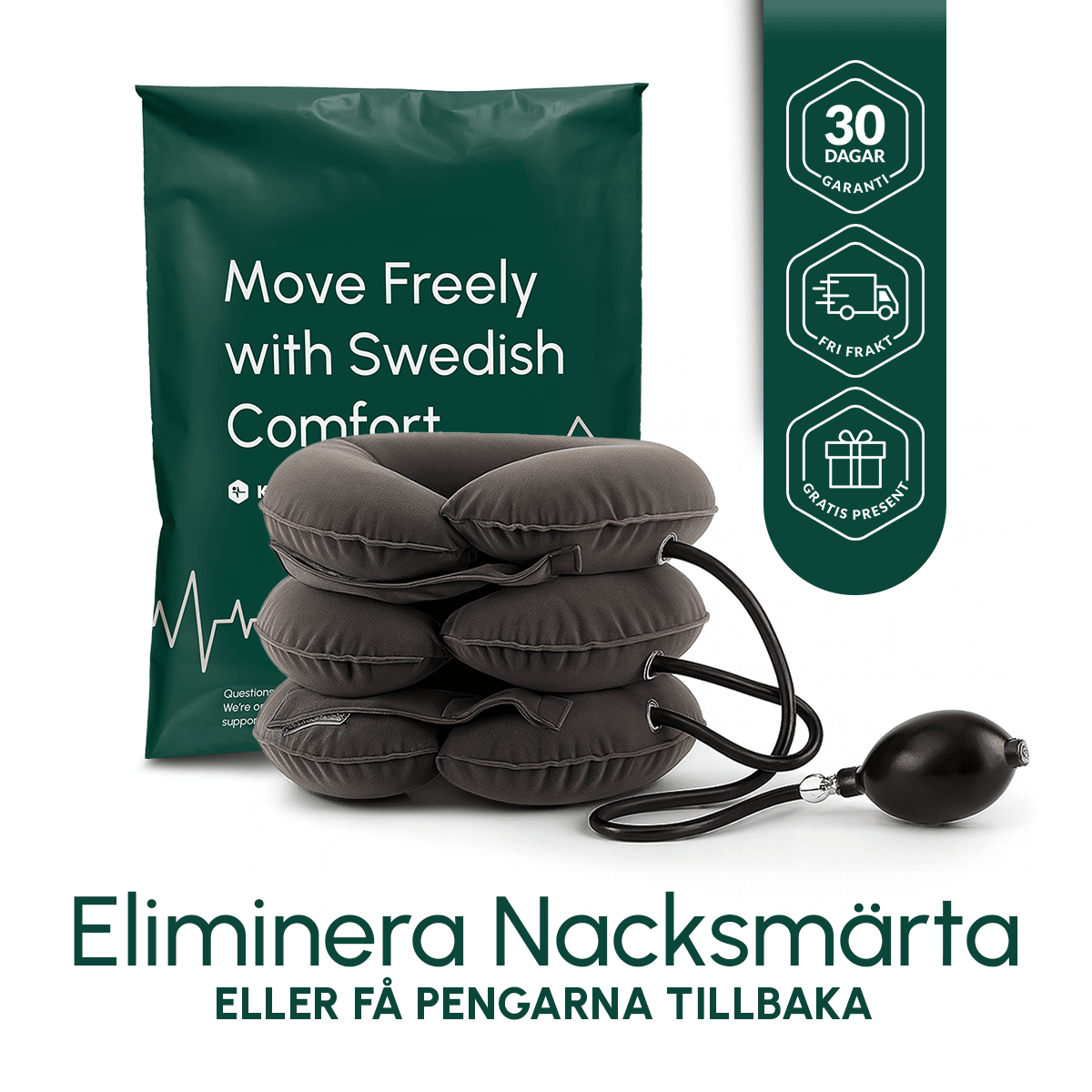 NackKomforten™ Inflatable Cervical Neck Traction Pillow - Komforten