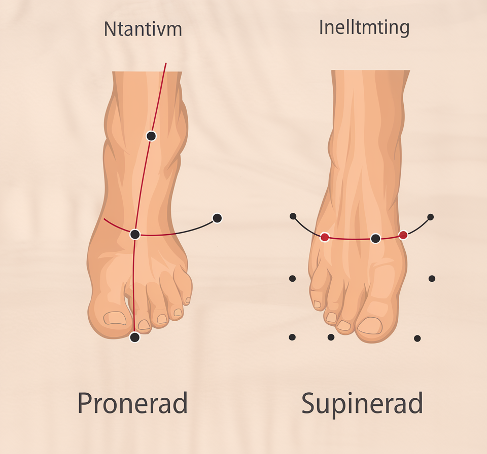 Pronation i foten är en naturlig rörelse