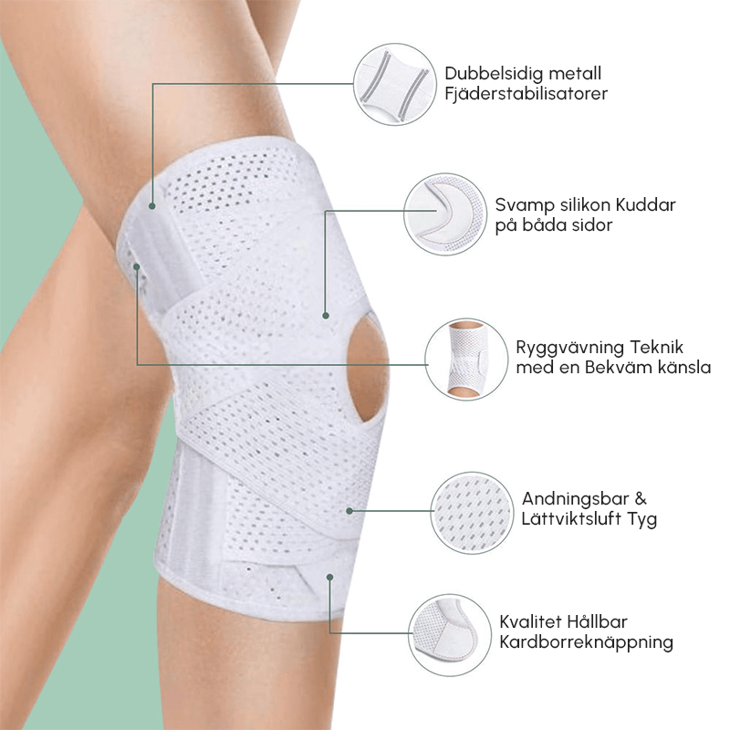 Knäskydd med Skenor för Knäleden - Komforten