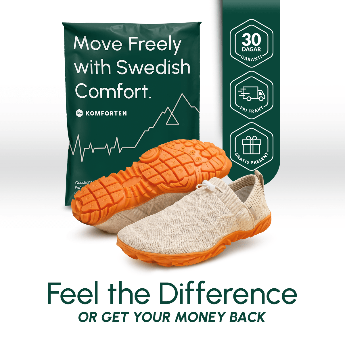 Komforten Barstega återhämtningsskor för hälsmärta - Komforten