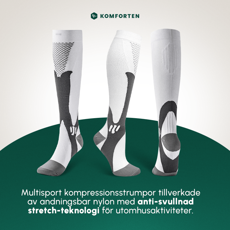 Kompressionsstrumpor för Lymfödem, Löpning & Vardag - Komforten