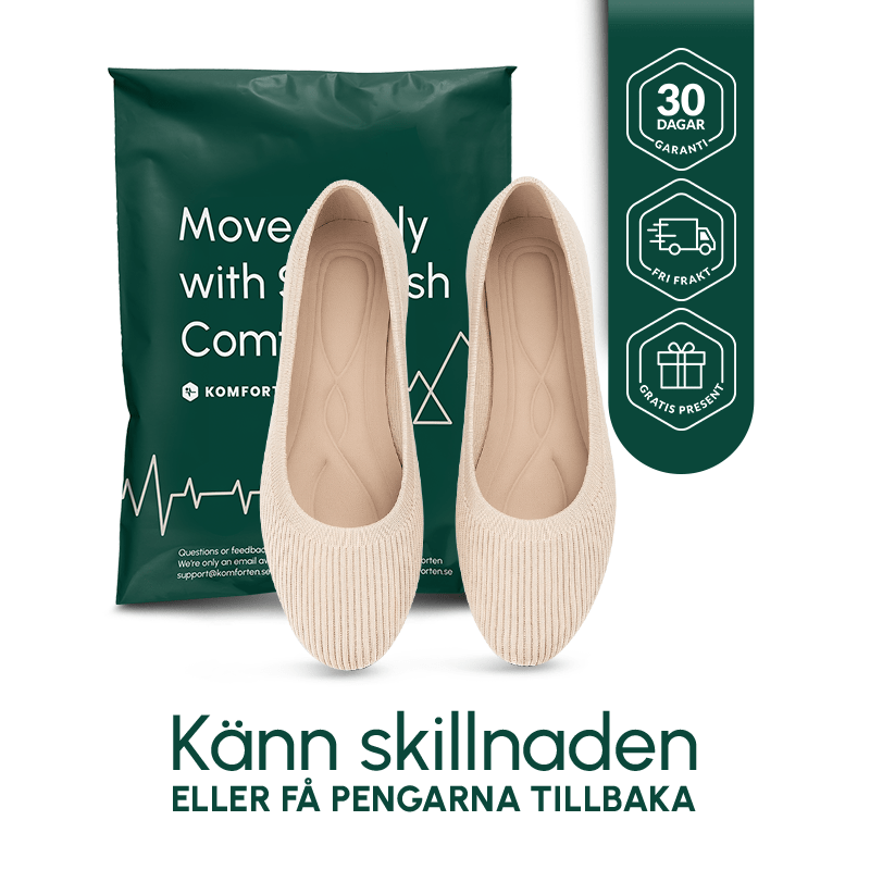 Molly™ Ballerinaskor för Dam – Bekväma och Sköna Ballerinaskor för Alla Tillfällen - Komforten