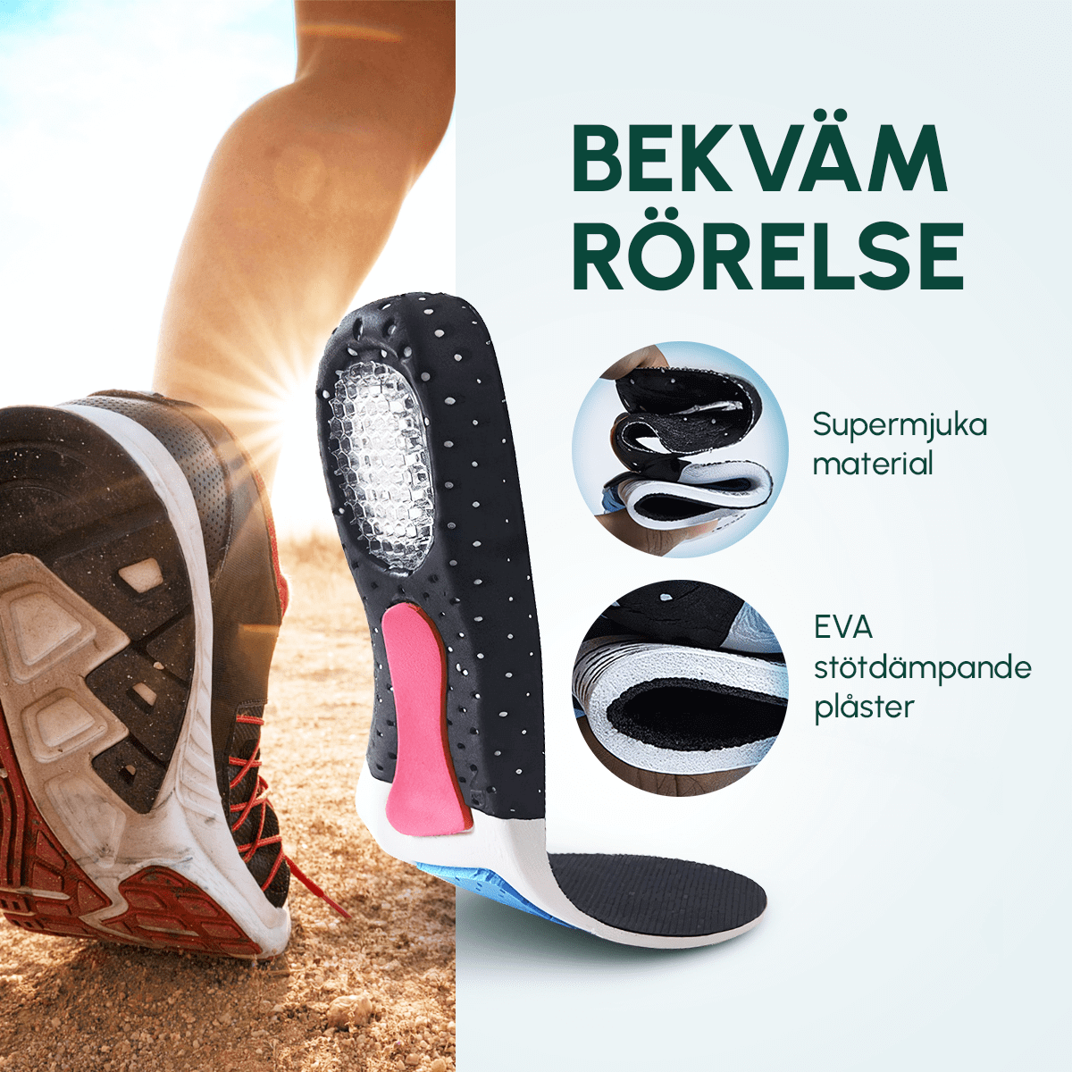 Skokomforten™ Ortopediska Skoinlägg och Pronationsstöd - Komforten