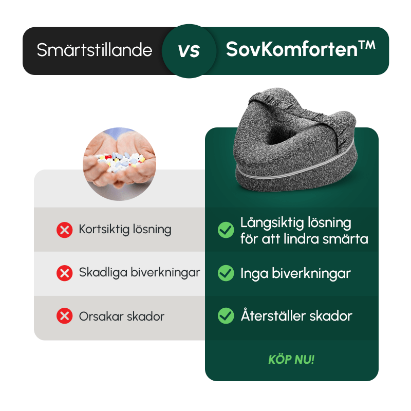 SovKomforten™ Benkudde – Ergonomisk i Memory Foam för Bättre Komfort - Komforten